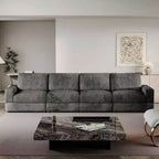 Sofá seccional de pana, sofá modular moderno tapizado de gran tamaño con cojines cómodos y asiento profundo para sala de estar, dormitorio, apartamento u oficina