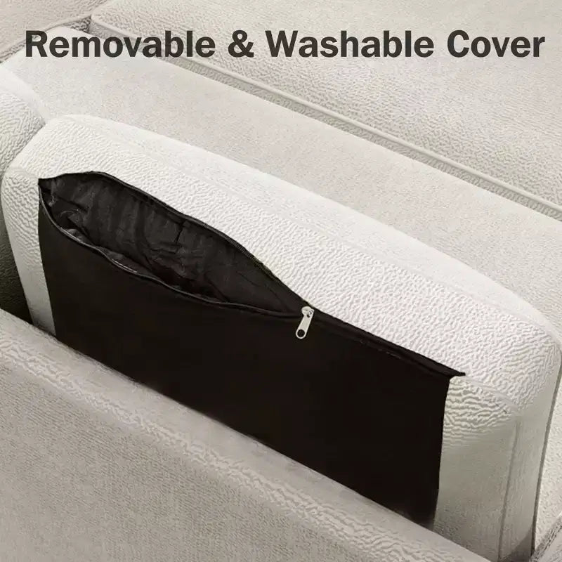 Divano Letto Estraibile 2 in 1 con Chaise Longue Reversibile con Contenitore per Soggiorno 81" Divano a Sezione a L con Tasche Laterali