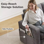 2 in 1 Pull Out Couch with Reversible Storage Chaise for Room 81Sectional L-Shaped Couch Sofa Sleeper with Side Pockets