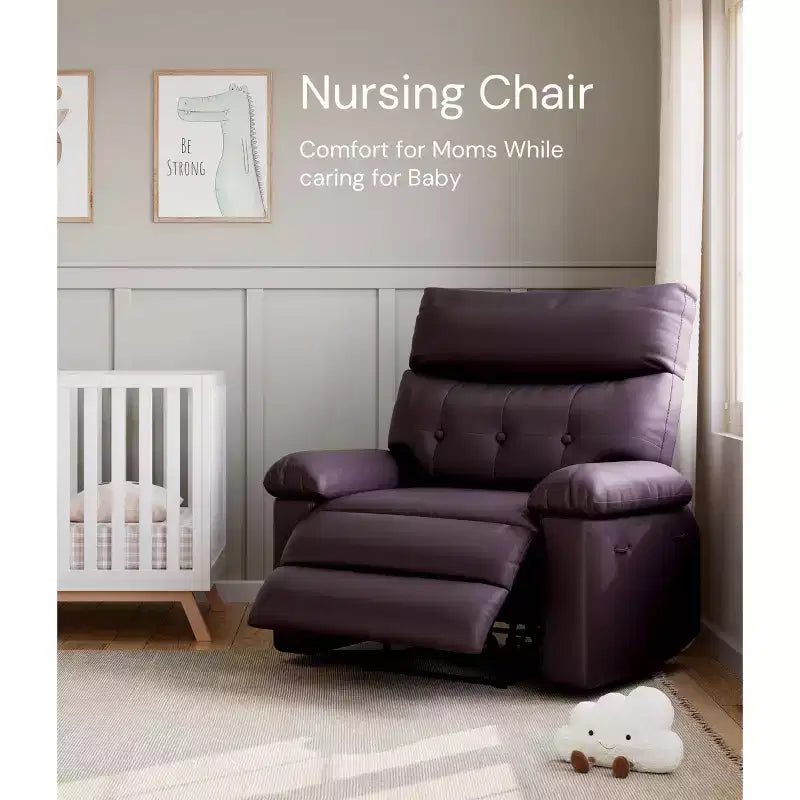 Poltrona Reclinabile Oversize - Grande Recliner Manuale in Similpelle PU per Adulti, Poltrona Relax dal Comfort Eccezionale