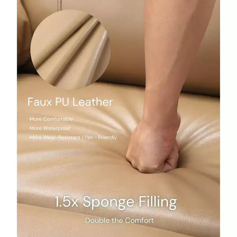 Poltrona Reclinabile Oversize - Grande Recliner Manuale in Similpelle PU per Adulti, Poltrona Relax dal Comfort Eccezionale