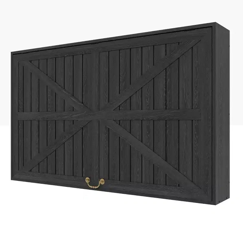Protezione per TV da esterno in legno, 48 pollici, solida, impermeabile, regolabile, con custodia rigida, copertura extra e staffa telescopica, colore nero