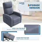 Fauteuil inclinable pour adulte, canapé individuel réglable avec poche latérale, dossier haut, accoudoirs larges et assise rembourrée, siège pour le salon