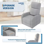 Fauteuil inclinable pour adulte, canapé individuel réglable avec poche latérale, dossier haut, accoudoirs larges et assise rembourrée, siège pour le salon