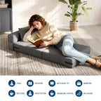 72 x 28 x 6 Inches faltbarer Schlafsessel, umwandelbares Futonsofa mit Kissen, faltbare Matratze in Einzelgröße für Wohnzimmer, Wohnheim und Apartment