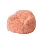 Sitzsack aus Kunstfell für Erwachsene - weich und flauschig, mit Armlehne, hochdichtes Schaumstoffsofa zum Lesen, Bodensofa für das Wohnzimmer