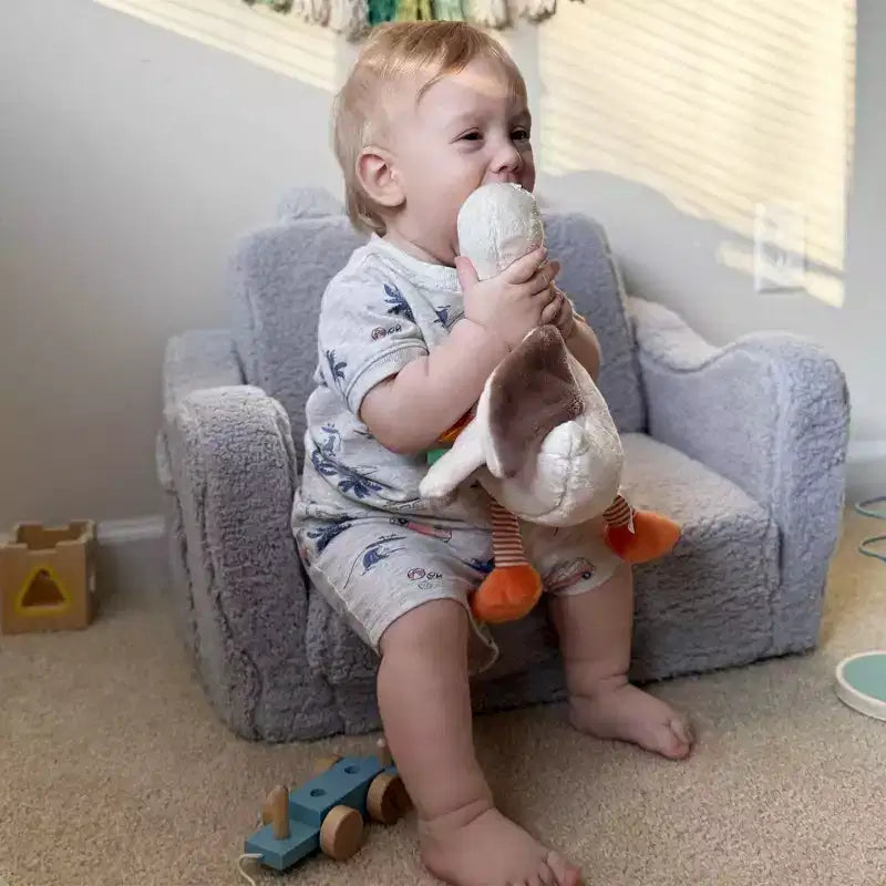 Poltroncina per bambini Kinder King, divano letto apribile 2 in 1 per sala giochi