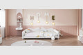 MAYEERTY Full Size Upholstered Bed with Cloud Shaped Backrest for Bedroom White
