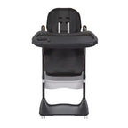 Portable Adjustable High Chair Infant to Toddler Feeding Seat (0-6 Years) with Locking Wheels, 5-Point Belt & Easy-Wipe Design, for Home