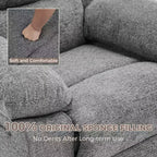 360° draaibare relaxfauteuil, losse sofa, extra grote relaxfauteuil voor volwassenen met vibratiemassage en lendenverwarming, sofa voor de woonkamer