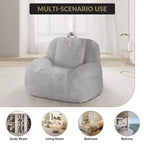 Riesiges Sitzsacksofa aus Kunstleder - Sitzsack für Erwachsene mit Polsterung und Griffen - perfekt für das Wohnzimmer - äußerst bequem.