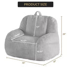 Riesiges Sitzsacksofa aus Kunstleder - Sitzsack für Erwachsene mit Polsterung und Griffen - perfekt für das Wohnzimmer - äußerst bequem.