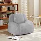 Riesiges Sitzsacksofa aus Kunstleder - Sitzsack für Erwachsene mit Polsterung und Griffen - perfekt für das Wohnzimmer - äußerst bequem.