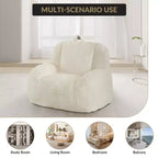 Riesiges Sitzsacksofa aus Kunstleder - Sitzsack für Erwachsene mit Polsterung und Griffen - perfekt für das Wohnzimmer - äußerst bequem.