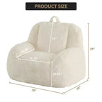 Riesiges Sitzsacksofa aus Kunstleder - Sitzsack für Erwachsene mit Polsterung und Griffen - perfekt für das Wohnzimmer - äußerst bequem.