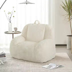 Riesiges Sitzsacksofa aus Kunstleder - Sitzsack für Erwachsene mit Polsterung und Griffen - perfekt für das Wohnzimmer - äußerst bequem.