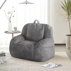 Riesiges Sitzsacksofa aus Kunstleder - Sitzsack für Erwachsene mit Polsterung und Griffen - perfekt für das Wohnzimmer - äußerst bequem.