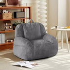 Riesiges Sitzsacksofa aus Kunstleder - Sitzsack für Erwachsene mit Polsterung und Griffen - perfekt für das Wohnzimmer - äußerst bequem.