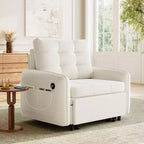Sillón auxiliar moderno con cama extraíble, sillón cama 3 en 1, sofá cama individual para sala de estar, apartamento u oficina