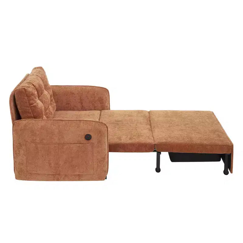 Poltrona moderna con lounge estraibile, letto trasformabile 3 in 1, divano letto singolo per soggiorno, appartamento o ufficio