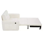 Sillón auxiliar moderno con cama extraíble, sillón cama 3 en 1, sofá cama individual para sala de estar, apartamento u oficina