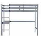 Twin Bunk Bed Safety Rail No Box Spring Needed Solid Pine Wood
