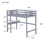 Twin Bunk Bed Safety Rail No Box Spring Needed Solid Pine Wood