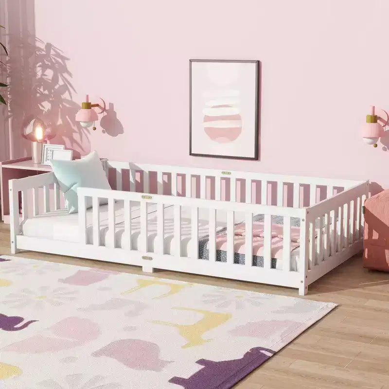 Letto a soppalco matrimoniale con contenitore salvaspazio in metallo resistente