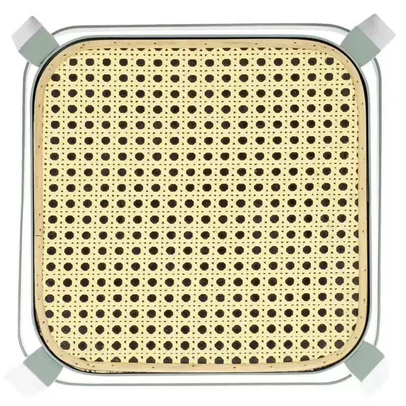 Sgabello Palmyra Cane - STL2500A - Aqua Smoke/Naturale