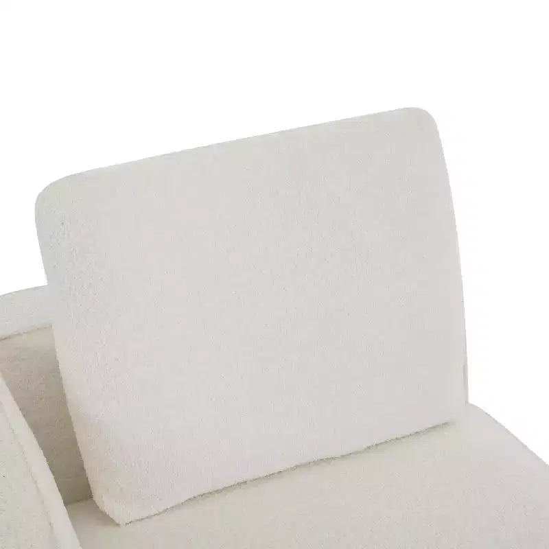 Divano modulare imbottito a 4 posti Evelyn con cuscini, Beige/Marrone